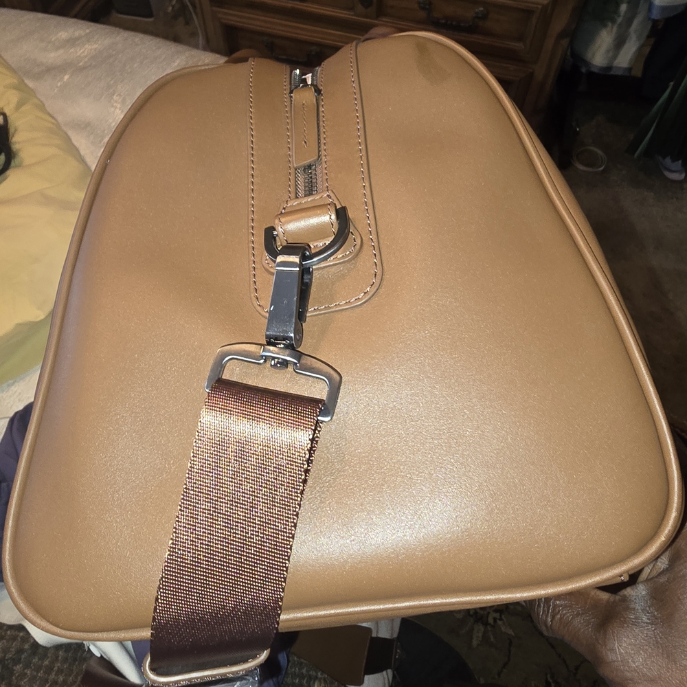 Ted Baker Men's Lewes Duffle Bag, Brown, Extra Large with Structured Design - Picture 4 of 11